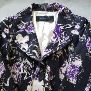 Elie Tahari Jackets & Coats - Elie Tahari Abstract Floral Purple Blazer - Size 4 Elie Tahari Jackets & Coats - Elie Tahari Abstract Floral Purple Blazer - Size 4